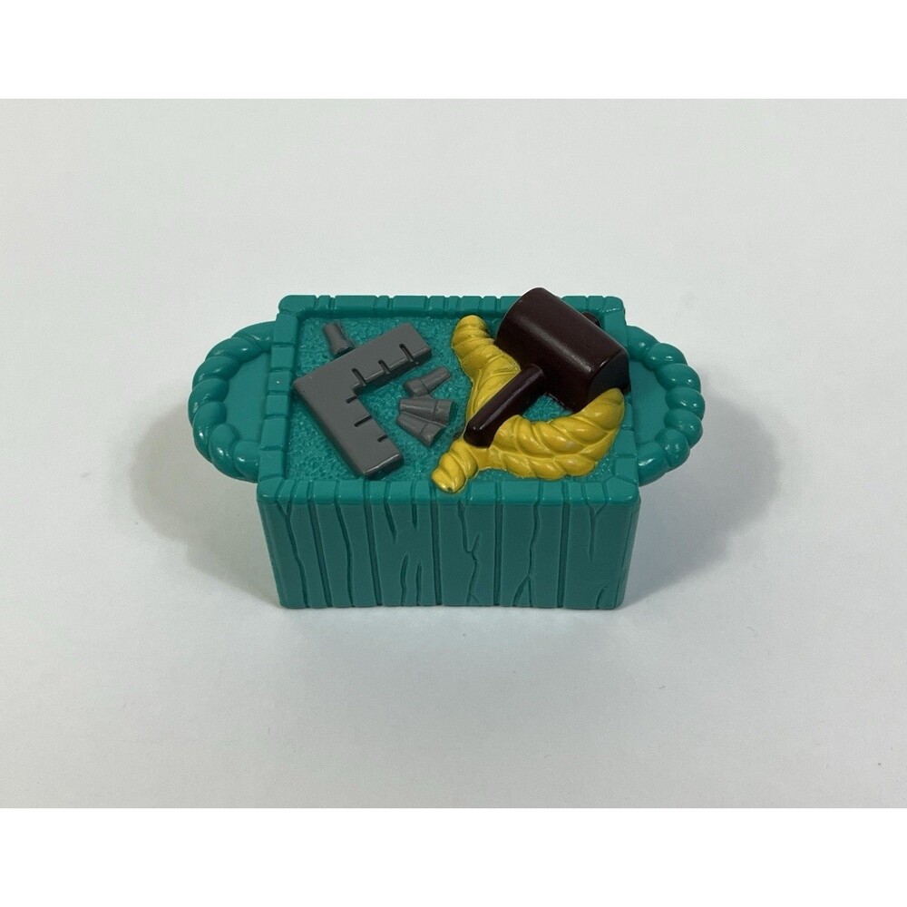 Fisher Price Little People Green Tool Box From Noah’s Ark Naomi & Noah Set!